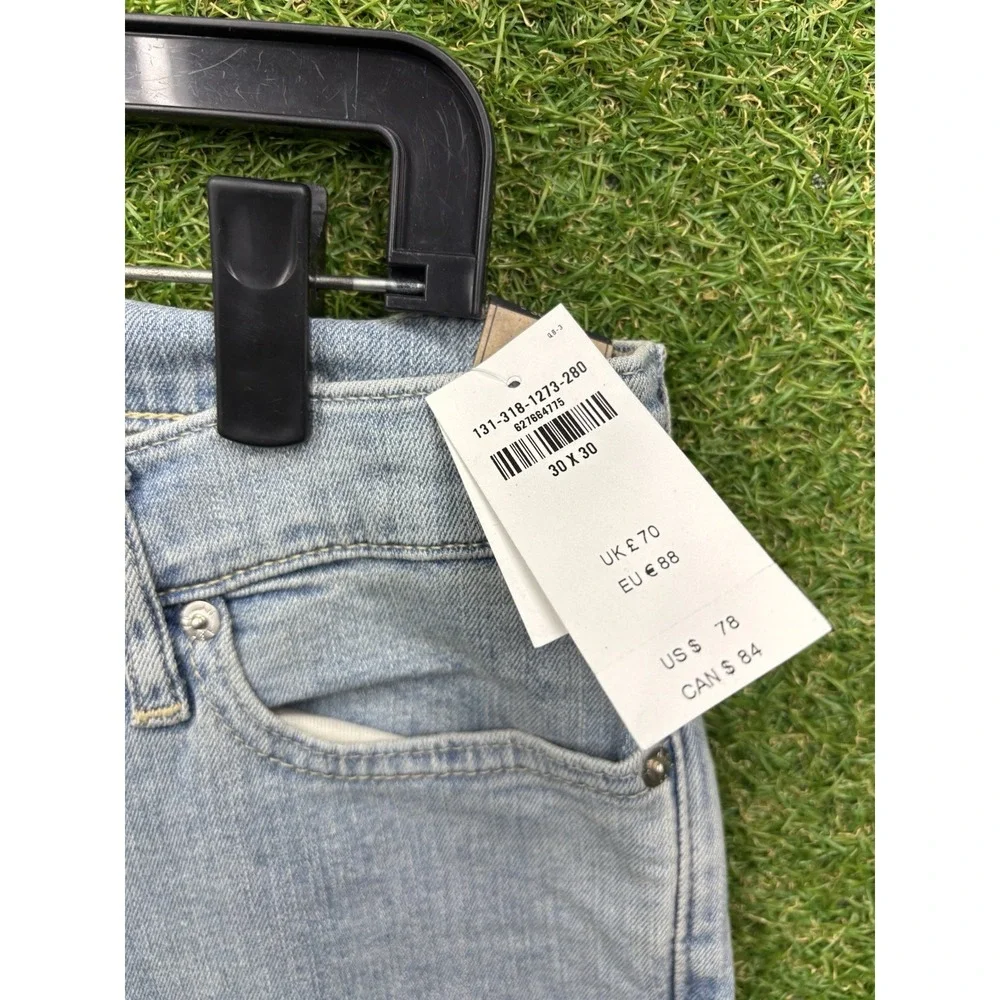 Abercrombie & Fitch Jeans Mens 30x30 Felix Super Slim Stretch Light Wash Denim